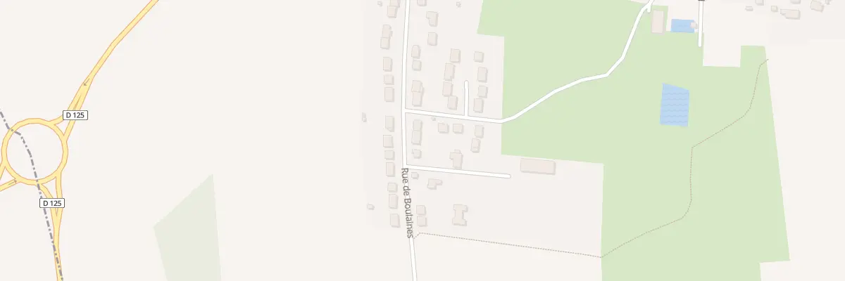 Plan du 35 Rue de Boulaines à Andeville