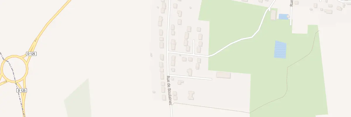Plan du 33 Rue de Boulaines à Andeville