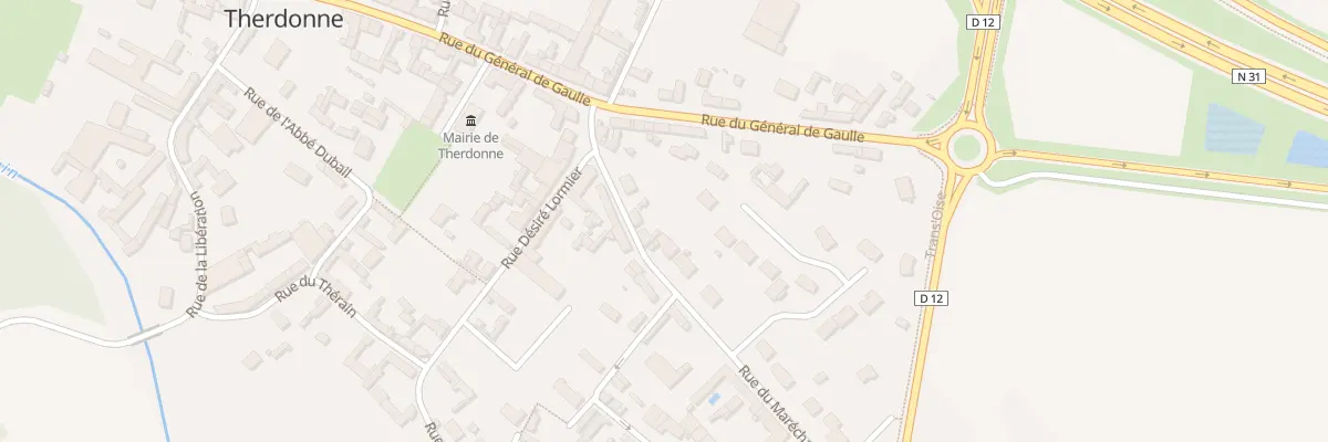 Plan du 20 Rue du Maréchal Leclerc à Therdonne