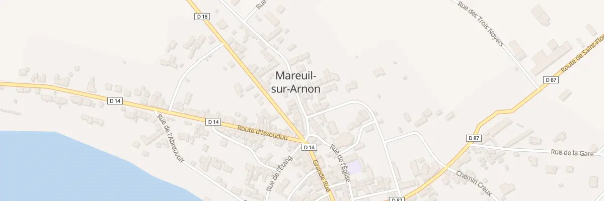 Plan du 10 Rue du Cimetière à Mareuil-sur-Arnon