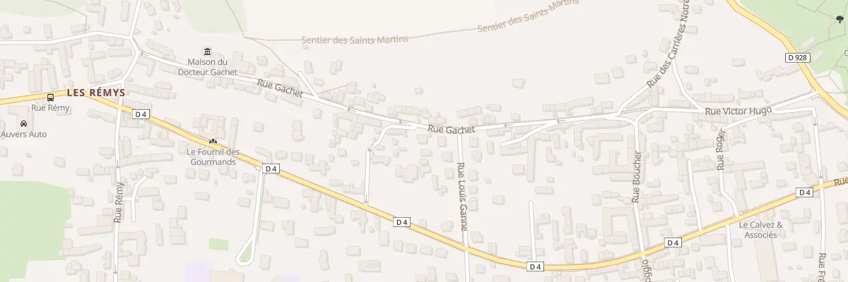 Plan du 23 Rue Gachet à Auvers-sur-Oise