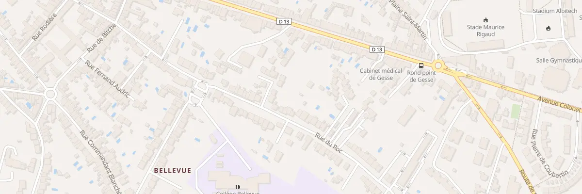 Plan du 161 Rue du Roc à Albi