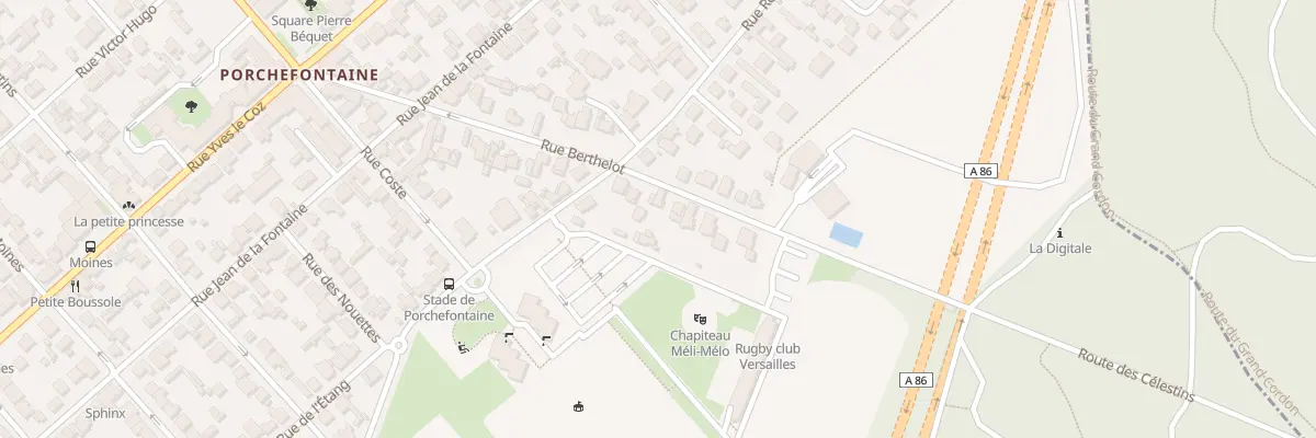 Plan du 30 Rue Berthelot à Versailles