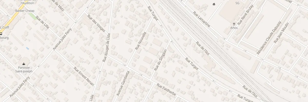 Plan du 25 Rue Faidherbe à Sartrouville