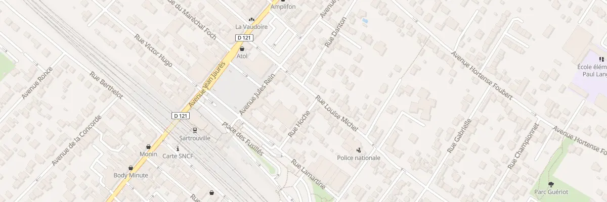 Plan du 16 Rue Louise Michel à Sartrouville