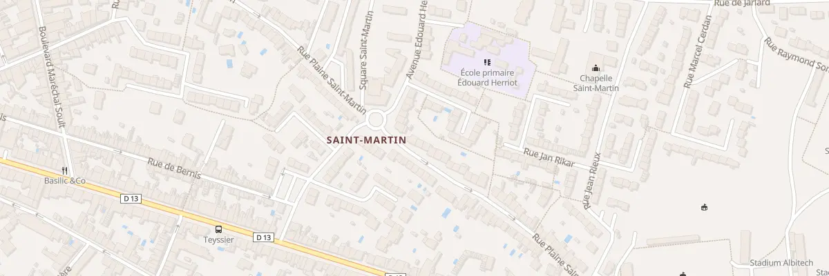 Plan du 101 Rue Plaine Saint-Martin à Albi