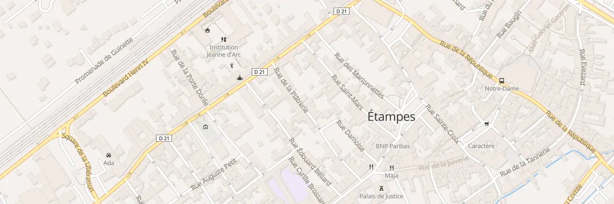 Plan du 3 Rue de la Plâtrerie à Étampes