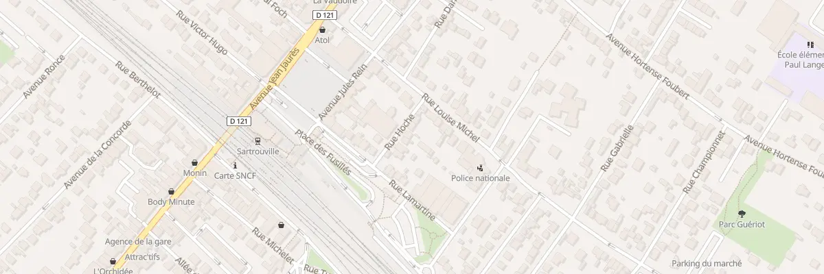 Plan du 7 Rue Hoche à Sartrouville