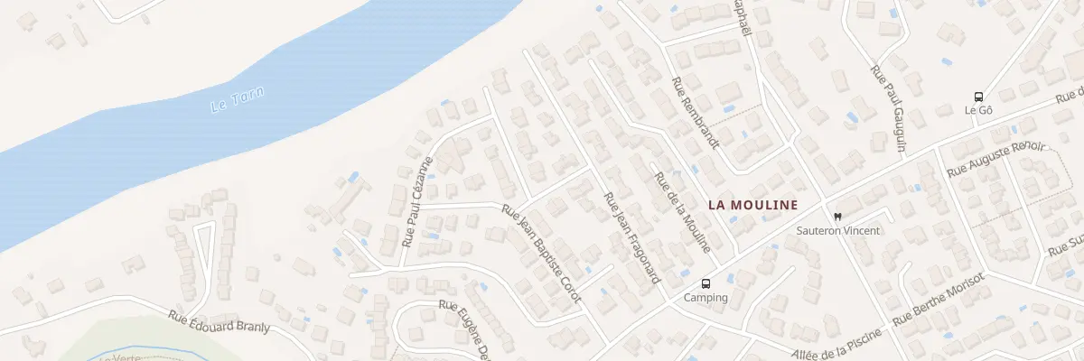 Plan du 9008 Rue Paul Cézanne à Albi