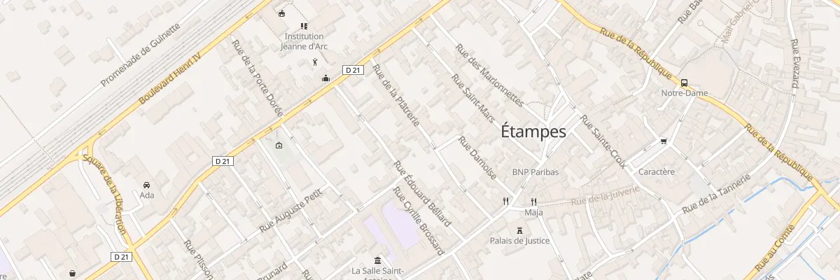 Plan du 12B Rue de la Plâtrerie à Étampes