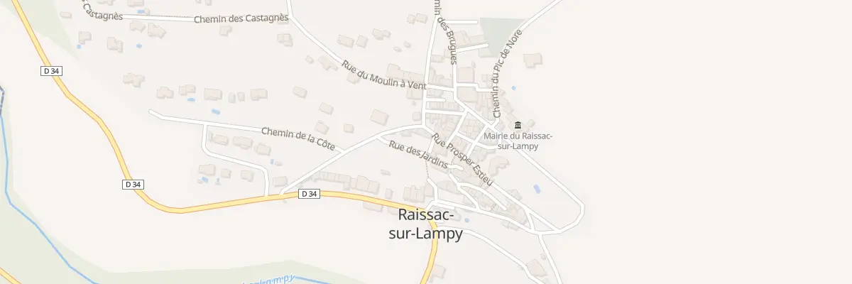 Plan du 4 Rue Prosper Estieu à Raissac-sur-Lampy