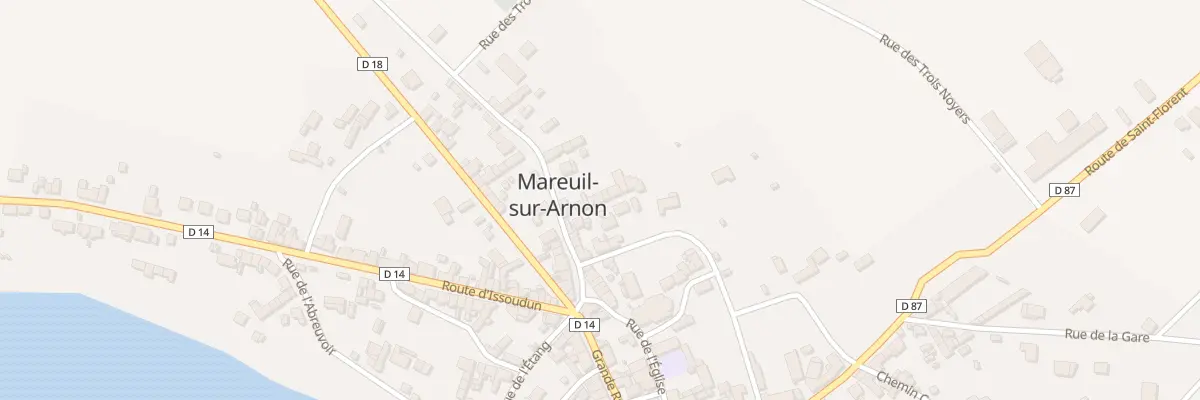 Plan du 20 Rue du Cimetière à Mareuil-sur-Arnon