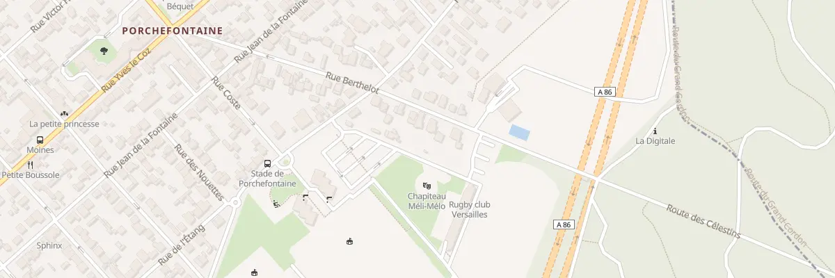 Plan du 34 Rue Berthelot à Versailles