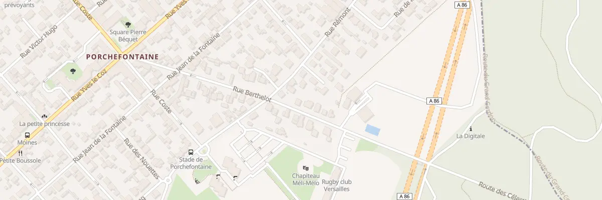 Plan du 21T Rue Berthelot à Versailles