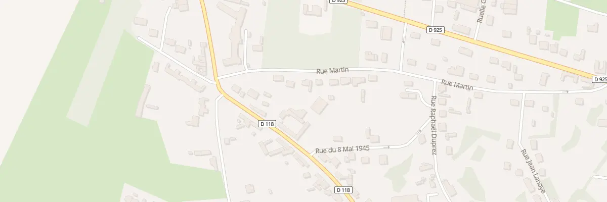 Plan du 33 Rue Martin à Bernaville