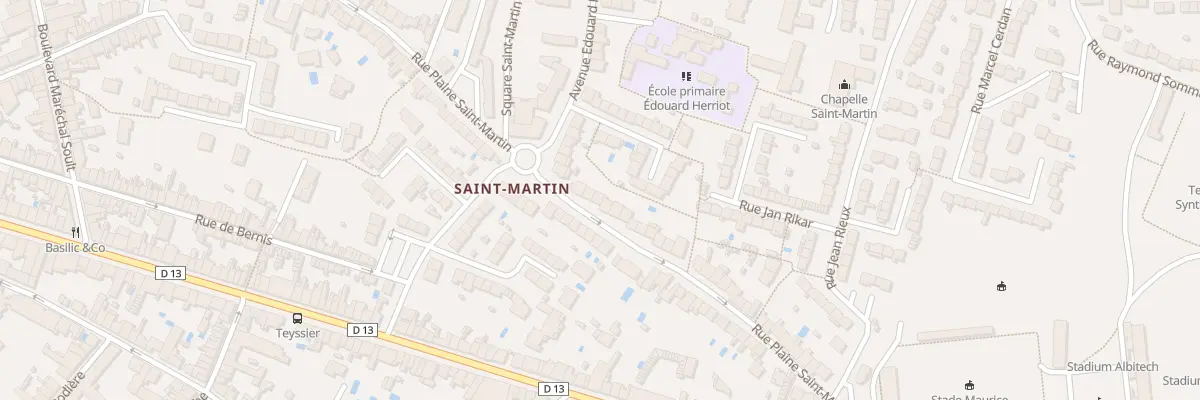 Plan du 105 Rue Plaine Saint-Martin à Albi