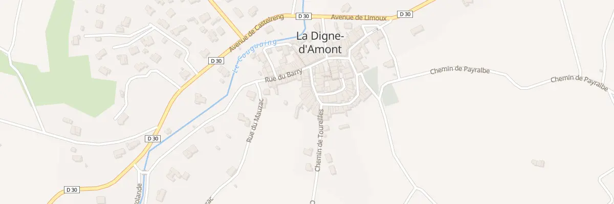 Plan du 40 Le Village à La Digne-d’Amont