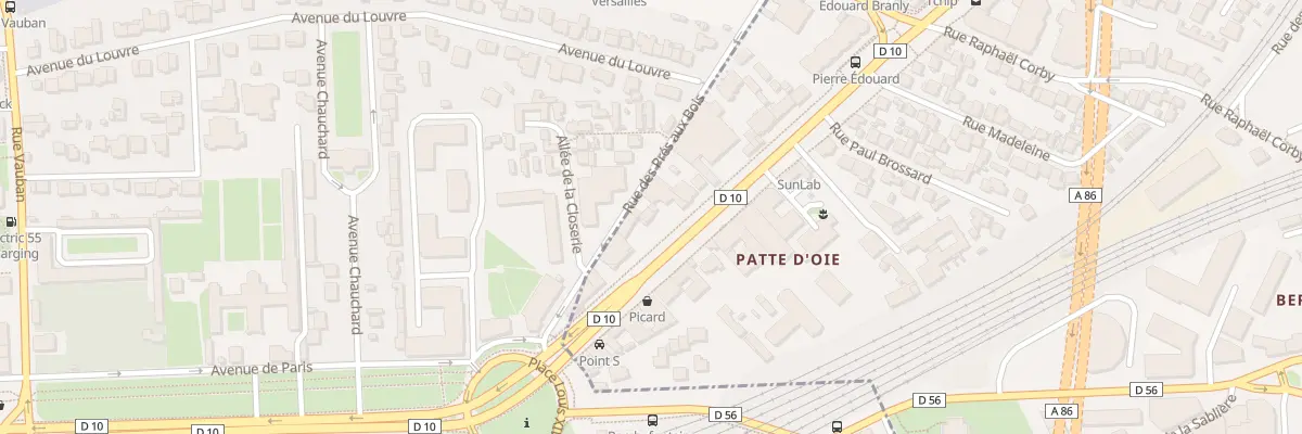 Plan du 234 Av du Général Leclerc à Viroflay
