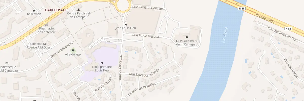Plan du 26 Rue Pablo Néruda à Albi
