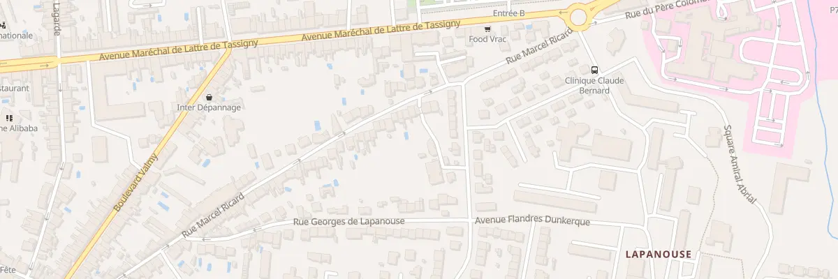 Plan du 124 Rue Marcel Ricard à Albi
