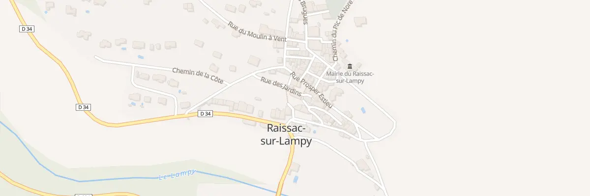 Plan du 2 Rpe des Gleisettes à Raissac-sur-Lampy