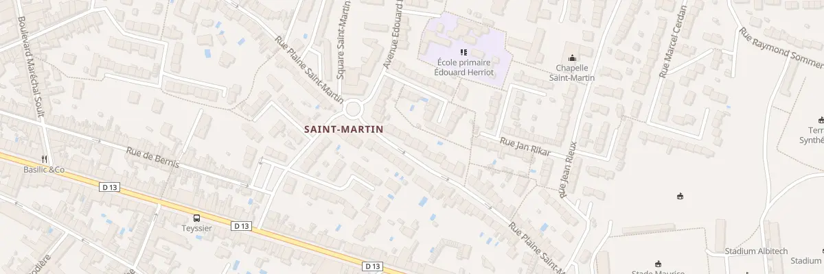 Plan du 107 Rue Plaine Saint-Martin à Albi