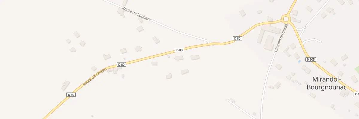 Plan du 6027 La Fabrie à Mirandol-Bourgnounac
