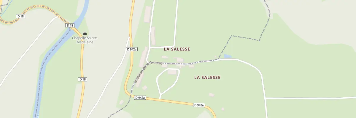 Plan du 1 La Salesse à Alleyrat