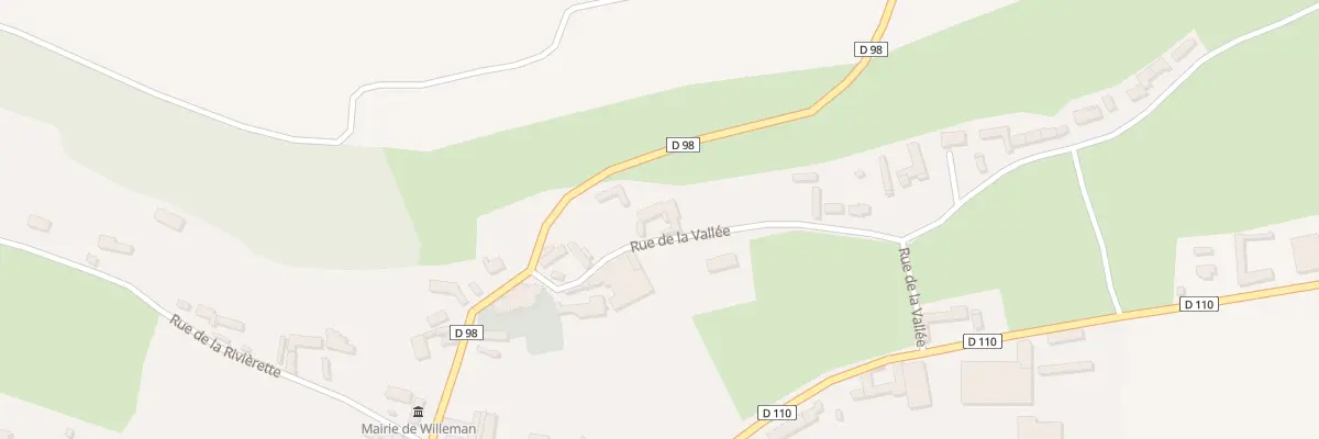 Plan du 3 Rue de la Vallée à Willeman