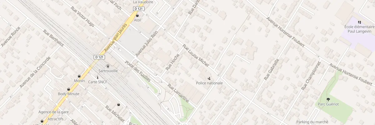 Plan du 22 Rue Louise Michel à Sartrouville