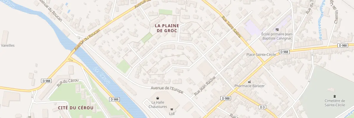 Plan du 10 Rue 14 Juillet à Carmaux