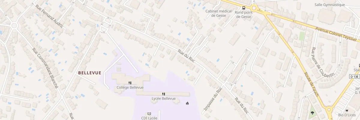Plan du 138 Rue du Roc à Albi