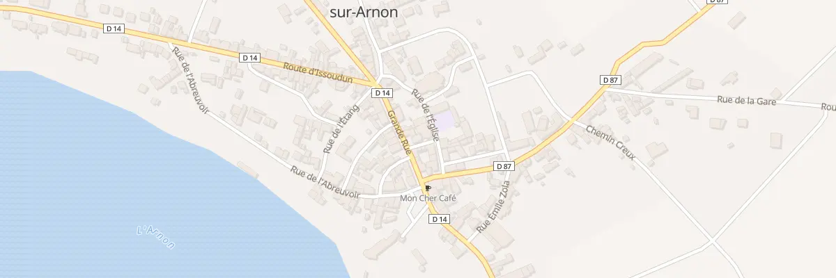 Plan du 1 Rue Traversière à Mareuil-sur-Arnon