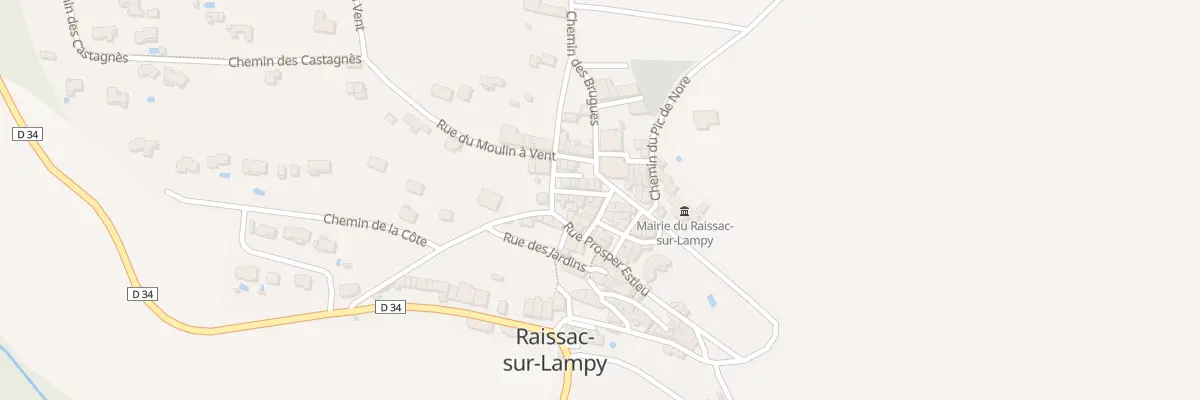 Plan du 2 Rue de l’Abreuvoir à Raissac-sur-Lampy