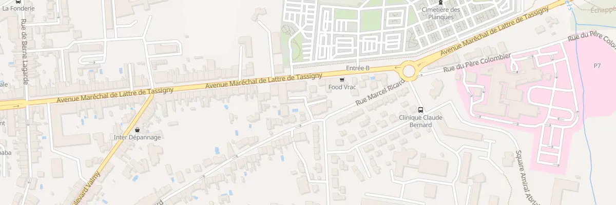 Plan du 134 Av Mal de Lattre de Tassigny à Albi