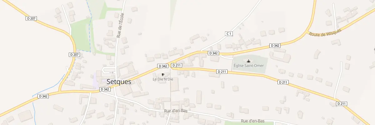 Plan du 74 Rte Nationale à Setques