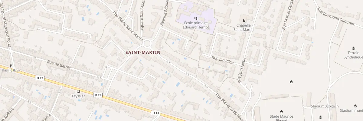 Plan du 113 Rue Plaine Saint-Martin à Albi