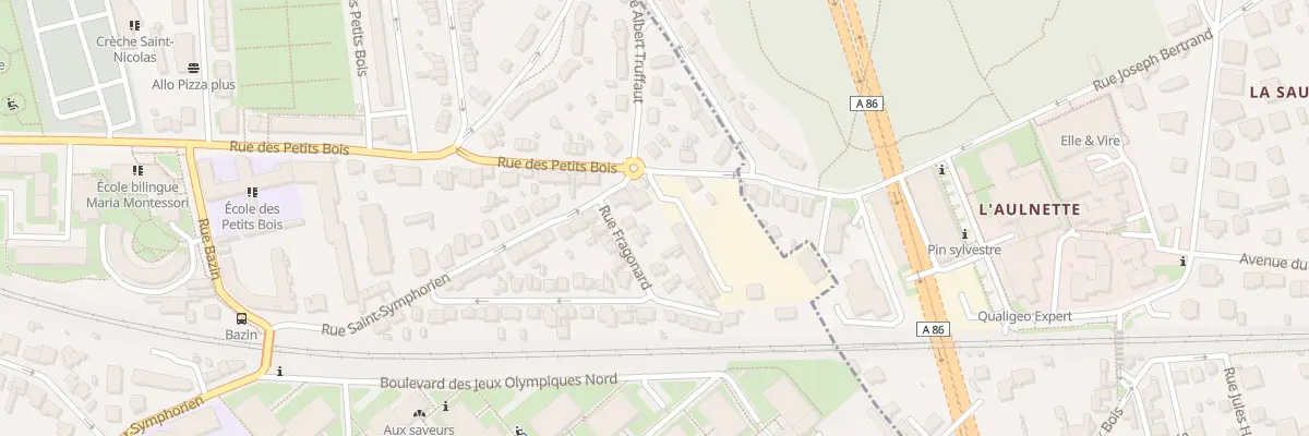 Plan du 30 Rue Saint Symphorien à Versailles