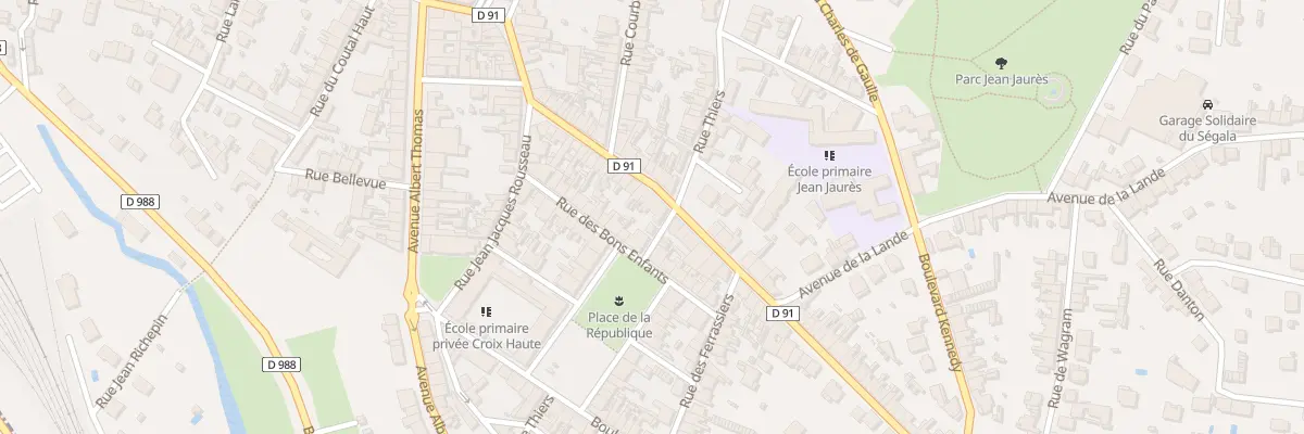 Plan du 44 Av J-B Calvignac à Carmaux