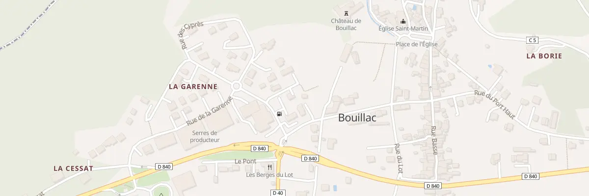 Plan du 2 Rue du Stade à Bouillac