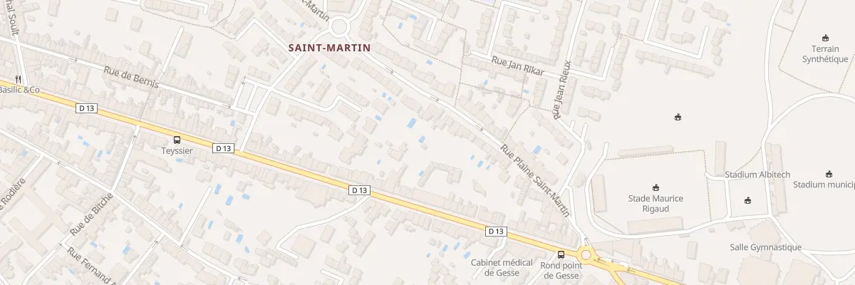 Plan du 150 Rue Plaine Saint-Martin à Albi