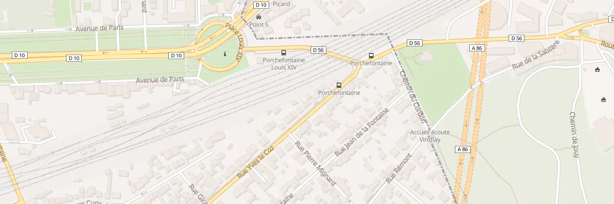 Plan du 12 Rue Yves le Coz à Versailles