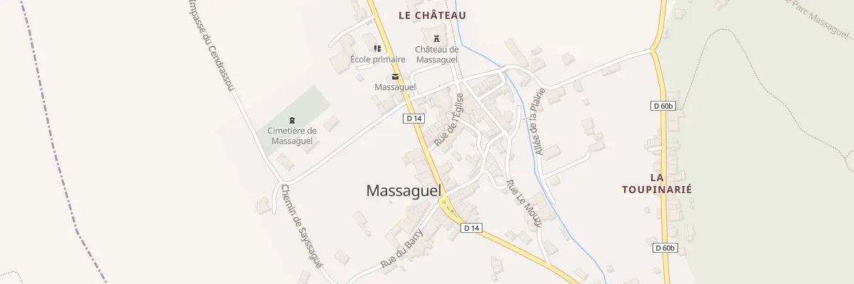 Plan du 10 Av André Cabrol à Massaguel