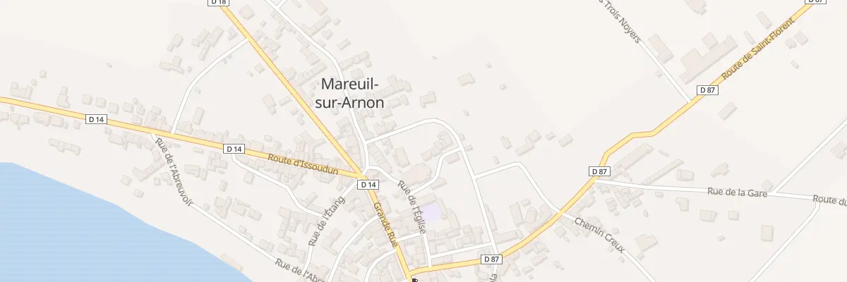 Plan du 1 Rue de la Cure à Mareuil-sur-Arnon
