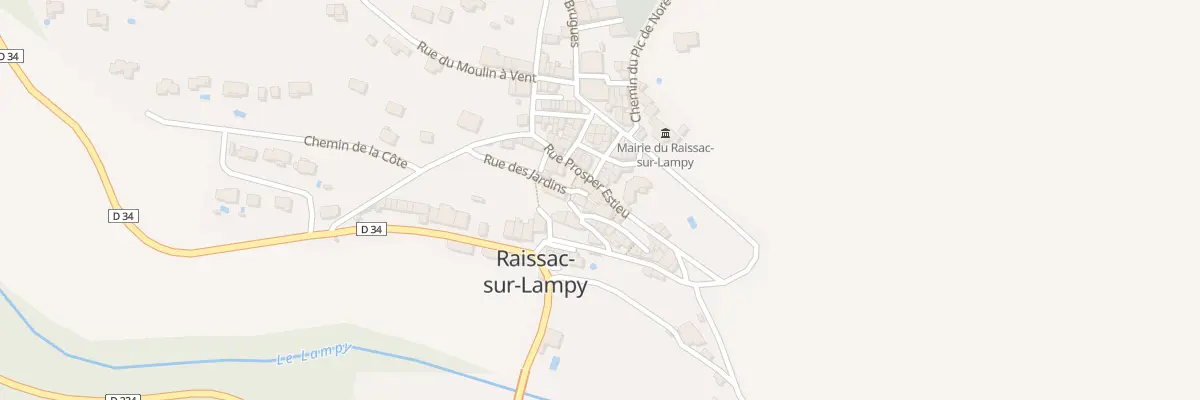 Plan du 16 Rue Prosper Estieu à Raissac-sur-Lampy