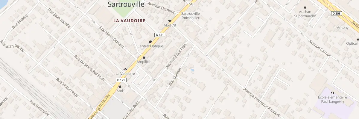 Plan du 9 Av Jules Rein à Sartrouville