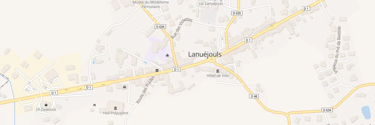 Plan du 605 Av du Rouergue à Lanuéjouls