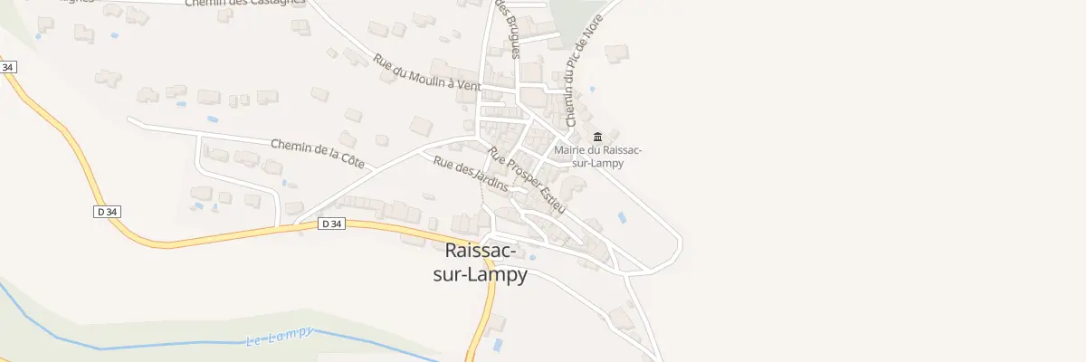 Plan du 15 Rue Prosper Estieu à Raissac-sur-Lampy