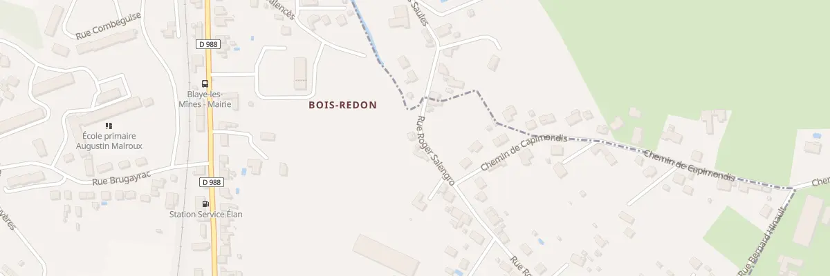 Plan du 1 Rue Roger Salengro à Blaye-les-Mines