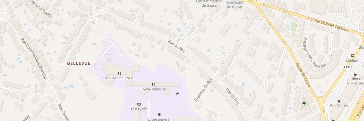 Plan du 150 Rue du Roc à Albi